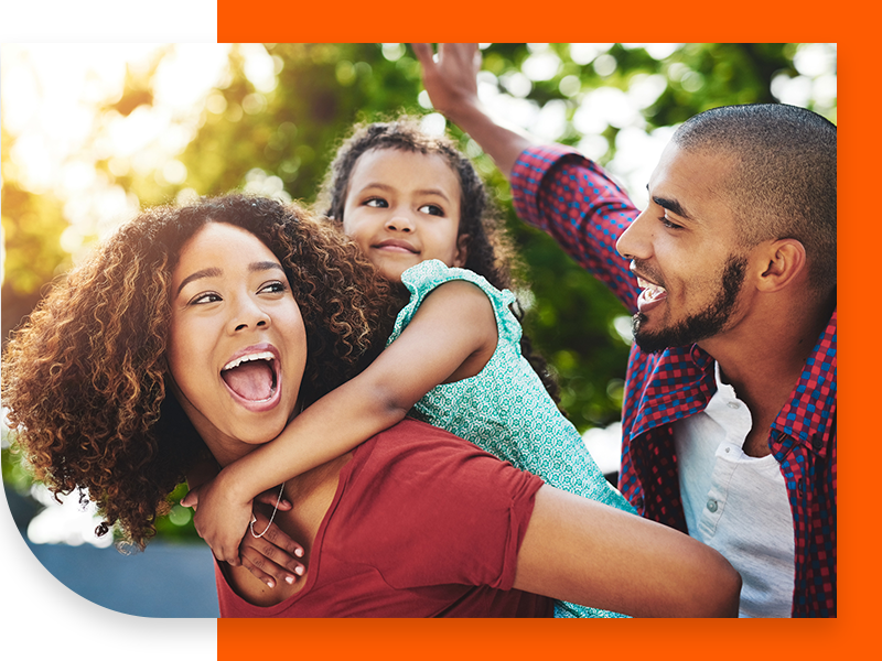 image of a happy family