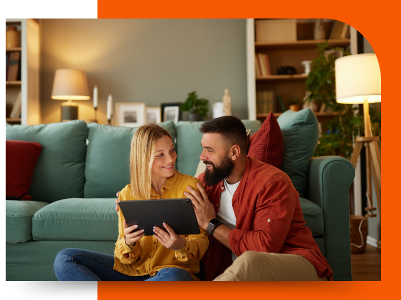 couple in an apartment
